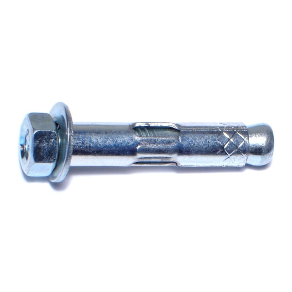 Midwest Fastener Sleeve Anchor, 5/16" Dia., 1-1/2" L, Steel Zinc Plated, 100 PK 04155 - main